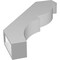 Ekena Millwork 3-in. W x 18-in. D x 24-in. H Valencia Architectural Grade PVC Knee Brace BRCP03X18X24VAL - alternate 3